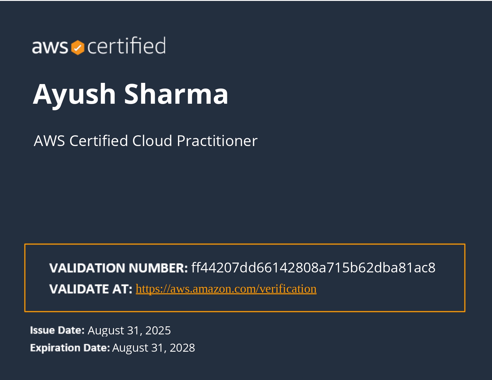 AWS Certified Cloud Practitioner